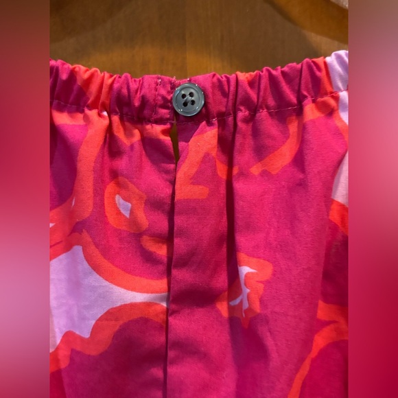 NWT Banana Republic Factory Pink Floral POPLIN TIERED MINI DRESS Size S - Picture 9 of 11